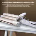 Ubeator -4 Variety Sizes 20mm-28mm Triple Barrels Tong Hair Curling Iron for Mid or Big Deep Wave Water Corrugated-169. 