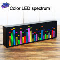 Led Music Spectrum Rhythm Display Rgb Clock Voice Car Audio Level Indicator Vu Meter Atmosphere Lamp. 