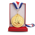 Football Medal, Gold Medal with ribbon - 1 Pieces. 