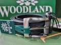 Woodland Leather Belt - BT 1086004A  Black. 