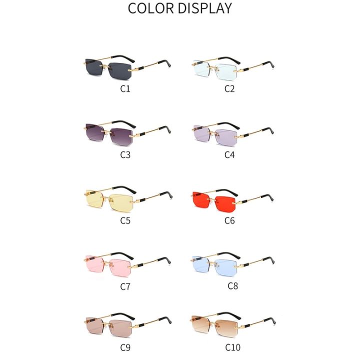 XJiea%20Rectangular%20Rimless%20Sunglasses,Fashion%20Men%20Outdoor%20Sun%20Glasses,Summer%20Women%20Decorative%20Eyewear,Shopping,%20Drive%20to%20Wear%20-%20Image%205