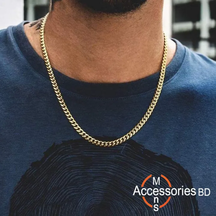 100% Stainless Steel Men's Chain-1pc | Daraz.com.bd