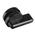 Bathroom Nylon Plastic Partition Door Lock Handle Black Indicator Lock. 