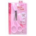 Mini Brow Class Cutting Scissors Easy-to-use With Comb-pink.