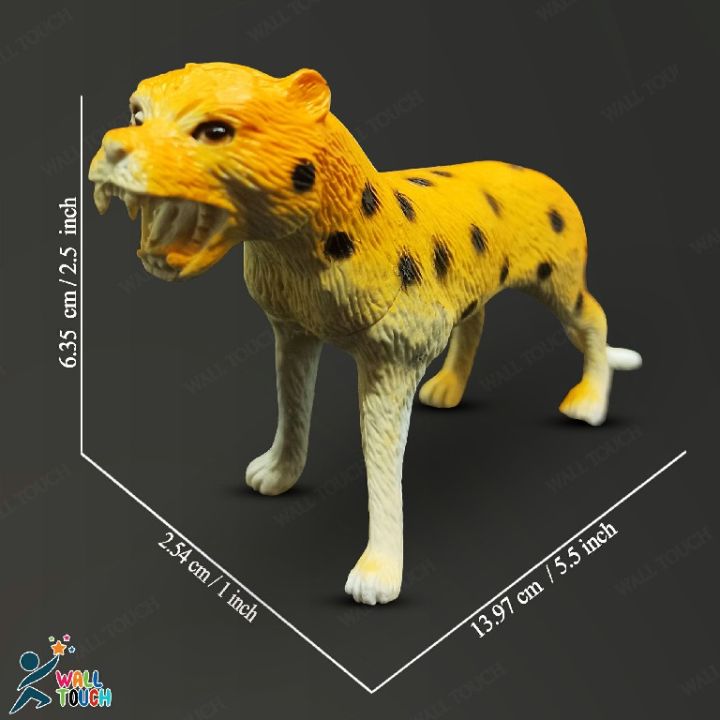 Plastic%20Mini%20Jungle%20WILD%20Animals%20Toys%206%20Piece%20Set%20Animal%20Figure%20Collection%20For%20Kids%20-%20Image%203