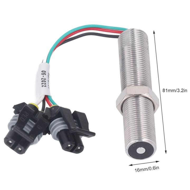 Magnetic Speed Sensor, 5/8 M16 UNF Magnetic Pickup Speed Sensor Plug and Play for Engine