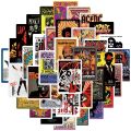 10/30/50pcs Rock Music Pop Graffiti Stickers Cool Fashion Tide Brand Classic Stickers Laptop Diy Car Pvc Decal Decor Stickers.