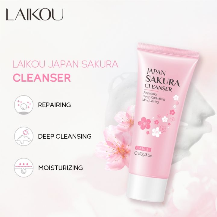 LAIKOU%20Japan%20Sakura%20Toner/%20Sunscreen%20SPF50+%20/%20Cleanser/Serum/Eye%20Cream/%20Essence%20Cream%20/Lip%20Mask%20Combo%20set%207%20pcs%20-%20Image%209