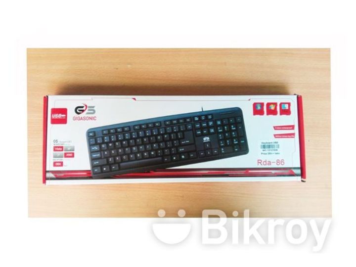 Gigasonic Standerd Desktop Wired USB Keyboard - Black. | Daraz.com.bd