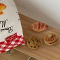 Cute 3D Butter Toast Cookies Phone Grip Tok Griptok Korea Holder Ring For iPhone Samsung Accessories 3D Food Phone Stand Holder. 