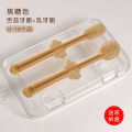 Full Silicone Baby Hand brush Children's silica gel dimensional body milk for training, toothbrush, safe silicone brush soft-bristled / Teether CN- 2pcs Set.
