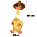 Halloween Lovely Dancing Duck Talking Toy USB Charging Sound Record Repeat Doll Kawaii Duck Kids Education Toys Gift Birthday PresentDolls Accessories. 