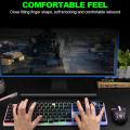 Keyboard Mouse Combo 1 Set Cool Suspended Keycap Structure Comfortable Percussion Clear Print Keyboard Mouse Set For Home.