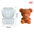 Silicone 3D Bear Ice Cube Mold Cute Creative Coffee Milk Tea Ice Cube Mold MJD. 