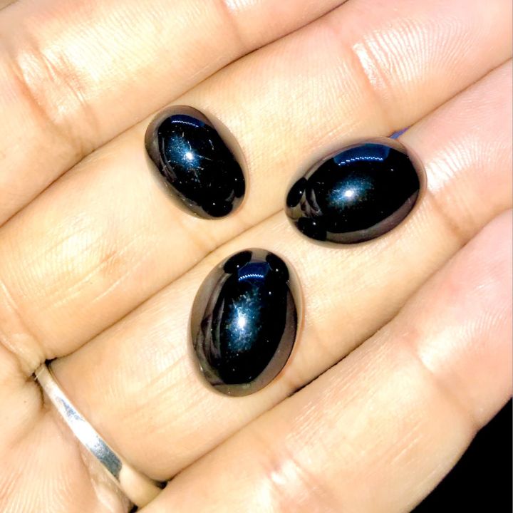 Black Onyx Stone //Synthetic Stone // Full Black Color