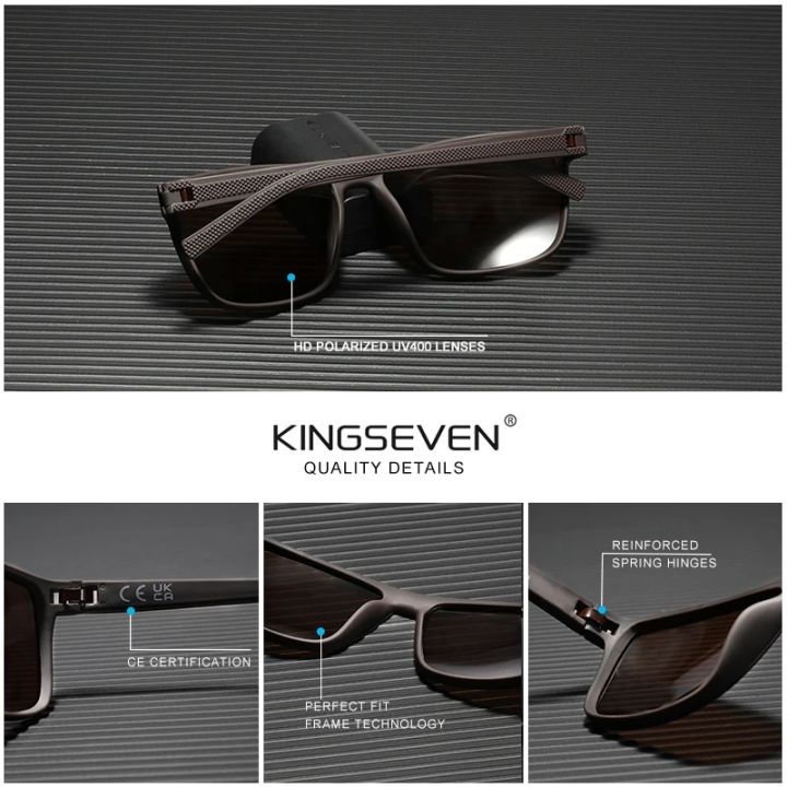 KINGSEVEN%202024%20Polarized%20Sunglasses%20Women%20Driving%20Classic%20Square%20Frame%20Sun%20Glasses%20sunglasses%20for%20Men%20Outdoor%20Travel%20-%20Image%202