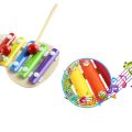 Kids Xylophone Toys Wooden 5-Note.