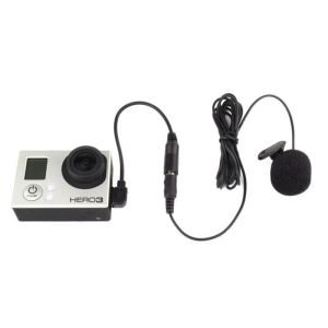 【High-quality】 3.5mm Active Clip Microphone with Mini USB Audio Adapter Mic Cable for Gopro 3 3+ 4 Action Camera Accessories Kit