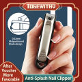 TOGEWITHU Nail Clippers, Anti-splash Fingernail Toenail Cutter Manicure Tools Detachable Nail Trimmer with Nail File.