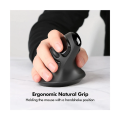 Micropack MP-V03W Ergo Lift Black Wireless Vertical Mouse. 