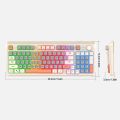 K82 Gaming Keyboard RGB Light Mechanical Keyboard USB Port Luminous Keyboard 94 Keys Wired Keypad for Notebook Laptop Desktop.