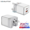 PD 25W USB Charger Quick Charge 3.0 Type C Wall Phone Charger For iPhone Xiaomi Samgsung PD US UK Plug USB C Fast Power Adapter.
