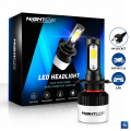 NIGHTEYE H4 LED Headlight Bulb 72W/Pair 36W/Bulb 9000LM 6500K Super Bright IP68 Waterproof Car Motorcycle Light. 