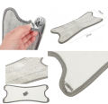 X-Type Flat Floor Microfiber Mop Cloth-Replace Hand-Free Wash Flat Mop,Manual Extrusion Household Floor Mop Pad (Sliver).