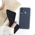 Tokifu For Tecno Spark 7 Pro Back Cover Matte Simple Solid Color Soft Silicone TPU Case +Lanyard. 