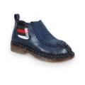 Navy Blue PU Leather Boot for Girls. 