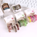 5 Pcs/Box Forest Washi Tape Set Decoration Sticker Scrapbooking Diary Adhesive Tape Masking Tape stationery school supplies. 