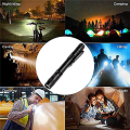 2PC LED Mini Flashlight - High Lumen, Zoomable, Water Resistant Light - Pocket-Size Small LED Flashlight.