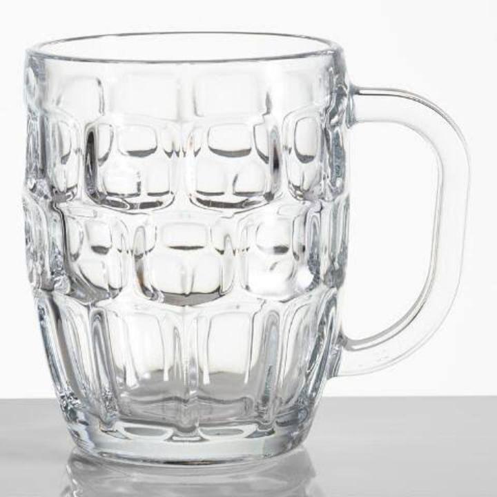 1 Piece Clear 600Ml Glass  Water Mug- 09 - Coffee Mug