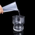 1/5pcs 50/100ML Transparent Graduated Measuring Cup Plastic Triangular Measuring Cup Paint Mixing Cup Kitchen Tool.