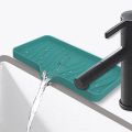 soap holder organizer lagayan ng sabon pang ligo soap organizer Silicone Faucet Mat Sink Tray Soap Dispenser Sponge Drain Pad Sink Splash Drying Mat Countertop Storage Tray Kitchen Accessorie.