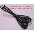 1.5 Meter Length Universal AC 220V 2 Pin AC Power Cables Cord For Camera Printer Power Adaptors Charger Trimmer Charger Light DIY. 