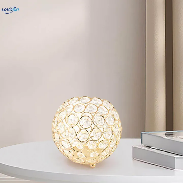 Crystal%20Lampshade%20Shiny%20Desk%20Light%20Antique%20Lamp%20Classic%20-%20Image%202