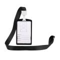 Aluminium Alloy Work Black ID Card Badge Holder with Lanyard.