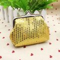 Mini Small Women's Sequin Money Bag Coin Purse Wallet. 