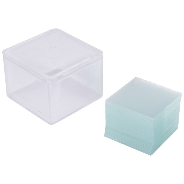 100pcs Transparent Slides Coverslips 22x22mm For Microscope