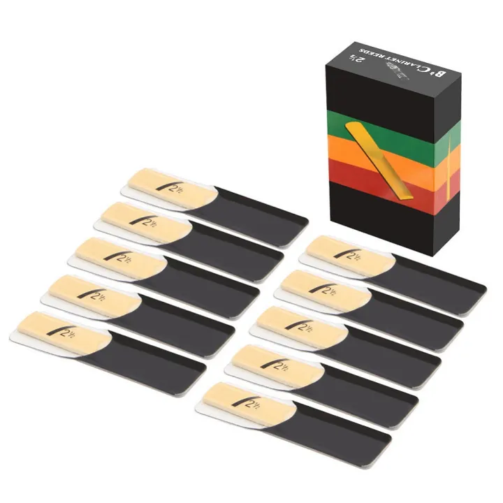 10Pcs%20Bb%20Clarinet%20Reeds%20Strength%202.5%202-1/2%20Reed%20Bamboo%20Woodwind%20Instrument%20Parts%20&%20Accessories%20,%20Clarinet%20Reeds%20-%20Image%202