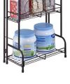 Metal Stand Multi-Use Foldable With 3 Level Multi Function Storage Rack.