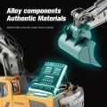 11-Channel 2.4G RC Excavator Toy - Realistic Alloy & Plastic Engineering Vehicle - Durable Electronic Gift for 6-10 Year Olds - Interactive Playtime.