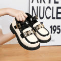 Leather Shoes for Kid Girls Black Shoes Girl's Formal Shoes Korean Style Student Academy Style Children's Princess Shoes. 