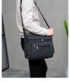 【Toy life hall】Canvas Men'S One-Shoulder Bag Korean Edition Large Capacity Bag Leisure Travel Shoulder Backpack. 