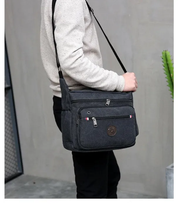 %E3%80%90Toy%20life%20hall%E3%80%91Canvas%20Men'S%20One-Shoulder%20Bag%20Korean%20Edition%20Large%20Capacity%20Bag%20Leisure%20Travel%20Shoulder%20Backpack%20-%20Image%208