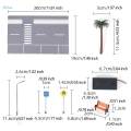 1/64 Model Road Scene,Diorama Parking Scenery,Car Display Backdrop,Scene Model for Model. 