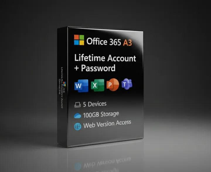 Microsoft Office 365 A3 Lifetime Account + Password | 5 Devices | 100GB ...