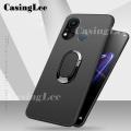 Casinglee For Infinix Hot 11S Case Soft matte full Protector Shockproof Car Magnetic Holder Ring Phone Cover Infinix Hot 11S Phone cases For girls and Boys. 