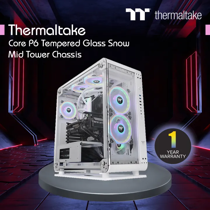 Thermaltake%20Core%20P6%20Tempered%20Glass%20Snow%20Mid%20Tower%20Chassis%20-%20Image%202